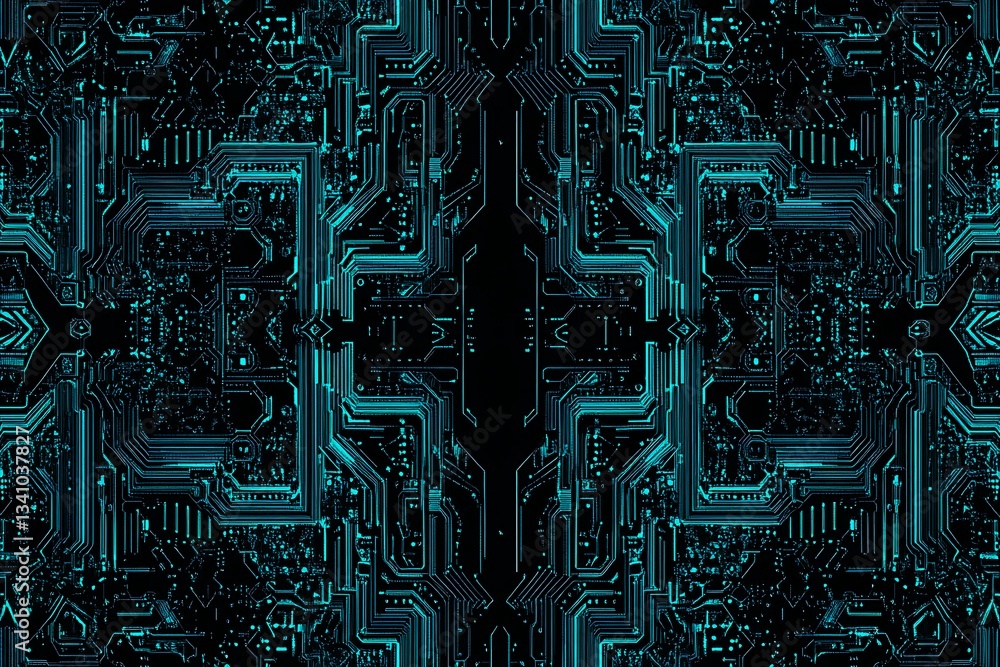 Abstract close-up of a glowing blue digital circuit board, showcasing intricate connections and technological design on a black background.
Abstract close-up of a glowing blue digital circuit board, showcasing intricate connections and technological design on a black background.