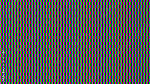RGB Screen vector pattern. Analog display tv. Close Up of monitor screen. Close-up of an RGB screen displaying a dense pattern of alternating colored lines.
