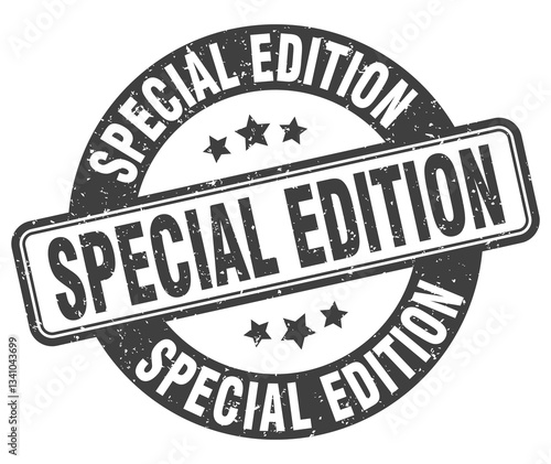 special edition stamp. special edition label. round grunge sign