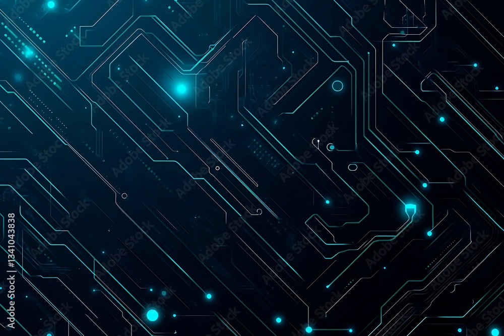 Abstract close-up of a glowing blue digital circuit board, showcasing intricate connections and technological design on a black background.
Abstract close-up of a glowing blue digital circuit board, showcasing intricate connections and technological design on a black background.
