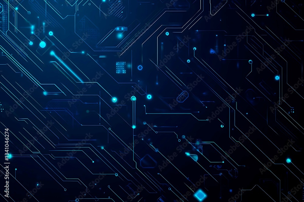 Abstract close-up of a glowing blue digital circuit board, showcasing intricate connections and technological design on a black background.
Abstract close-up of a glowing blue digital circuit board, showcasing intricate connections and technological design on a black background.