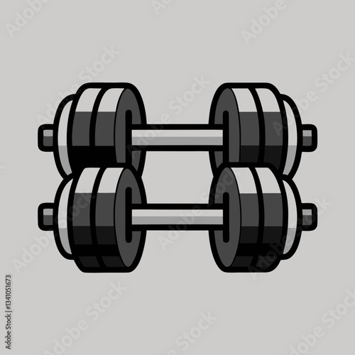 dumbbell isolated on white background