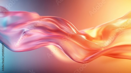 Wallpaper Mural This image captures a flowing wave of colors, blending in a mesmerizing pattern representing movement, light, and the beauty of abstract art. A true visual delight. Torontodigital.ca