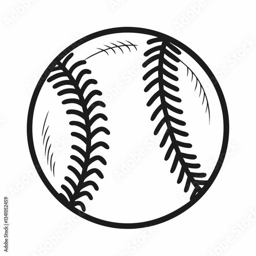 baseball ball vector