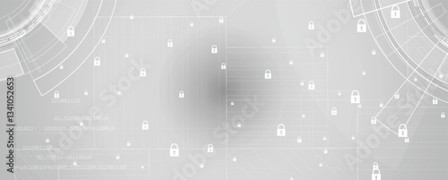 Cyber security online protection concept