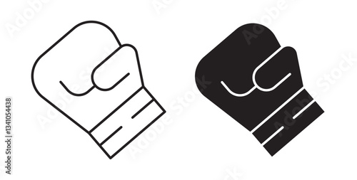 Boxing glove icons vectors graphic designs