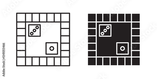 Game board icons vectors graphic designs