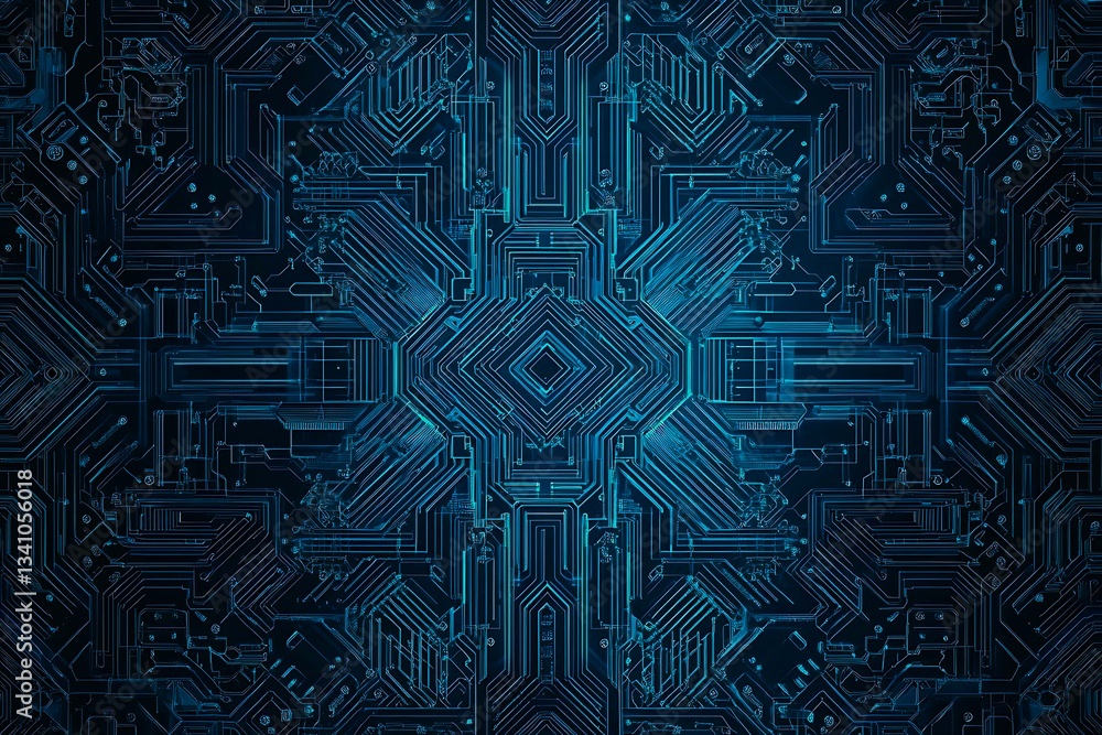 Abstract close-up of a glowing blue digital circuit board, showcasing intricate connections and technological design on a black background.
Abstract close-up of a glowing blue digital circuit board, showcasing intricate connections and technological design on a black background.