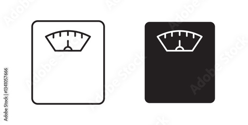 Scale icons vectors graphic designs