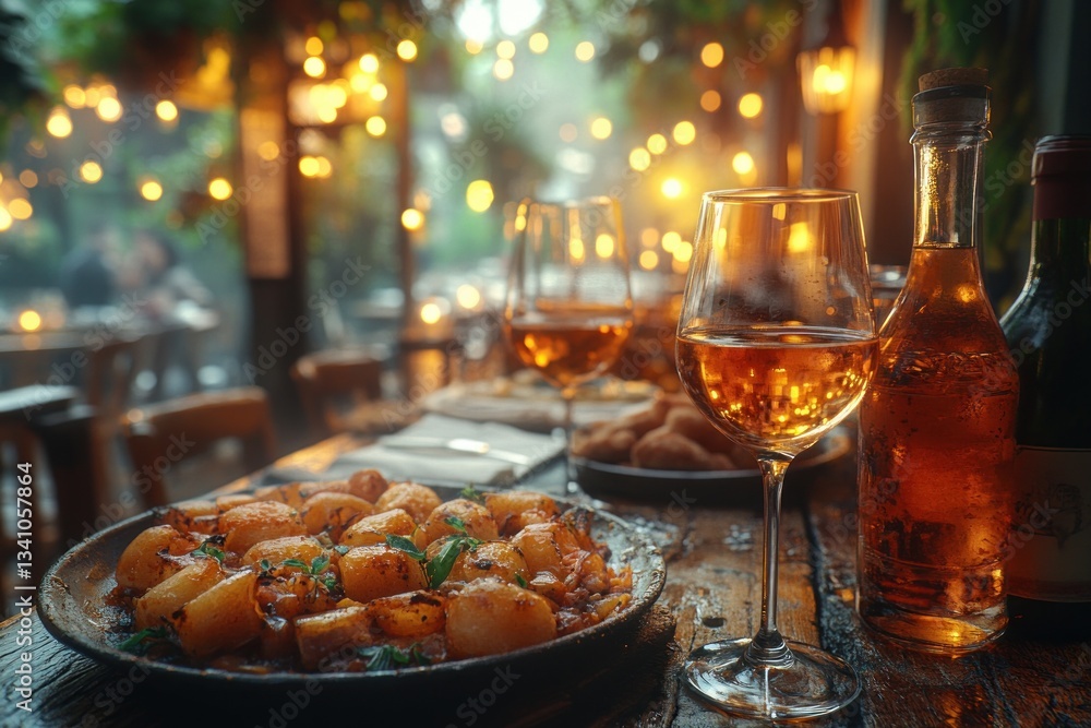 Wine Toast and Celebration with Friends at a Rustic Dinner Party Wine Toast and Celebration with Friends at a Rustic Dinner Party