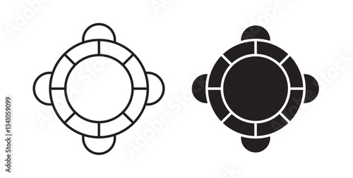Life buoy icons for apps and website UI designs