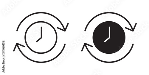 Past time icons vectors graphic designs
