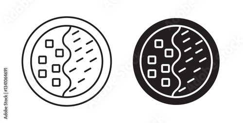 Kare raisu icons vectors graphic designs