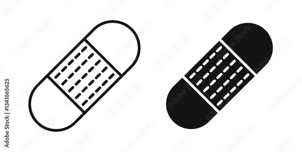 Band aid icons set for website design Band aid icons set for website design