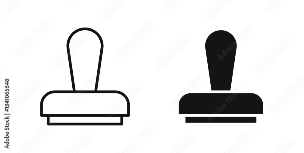 Stamp icons set for website design Stamp icons set for website design
