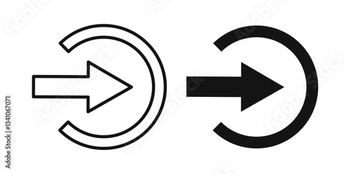 Enter icons set for website design