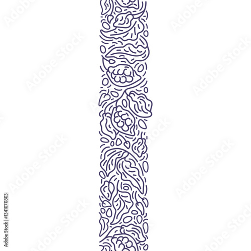 Cocoa abstract art line pattern. Organic chocolate