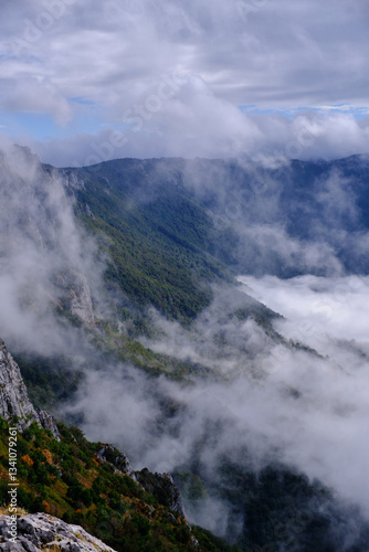 Clouds over Divna Gorica mountain, Suva planina, Serbia
