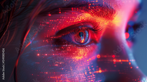tech eye of the girl