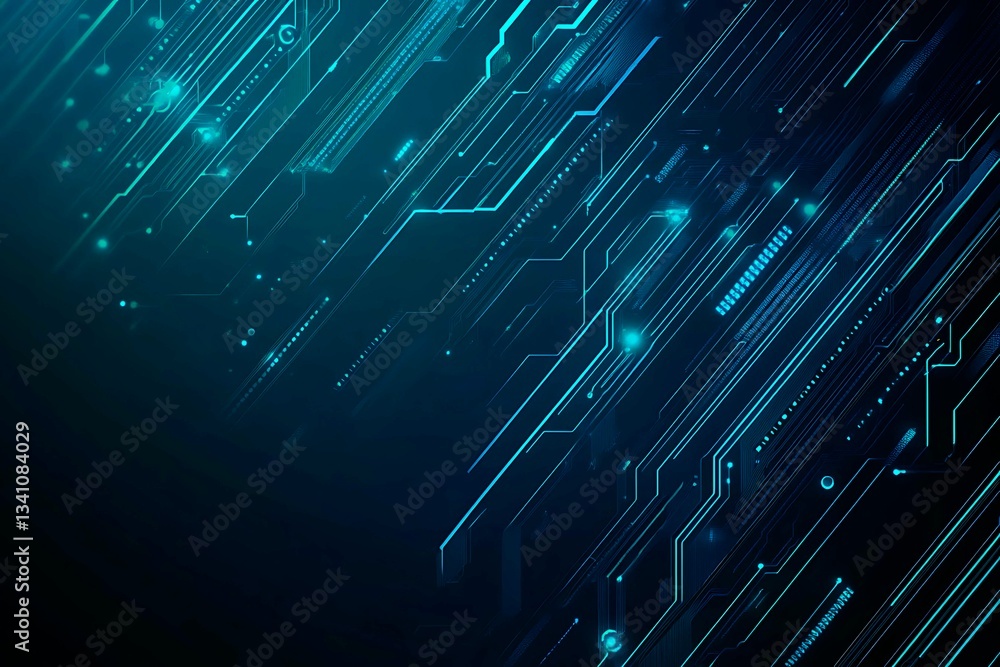 Abstract close-up of a glowing blue digital circuit board, showcasing intricate connections and technological design on a black background.
Abstract close-up of a glowing blue digital circuit board, showcasing intricate connections and technological design on a black background.