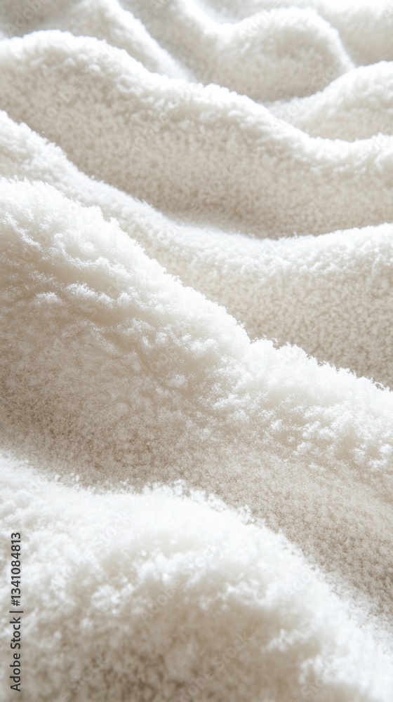 Soft fluffy snow blankets the ground in a serene winter setting, showcasing nature's peaceful beauty and tranquility Soft fluffy snow blankets the ground in a serene winter setting, showcasing nature's peaceful beauty and tranquility