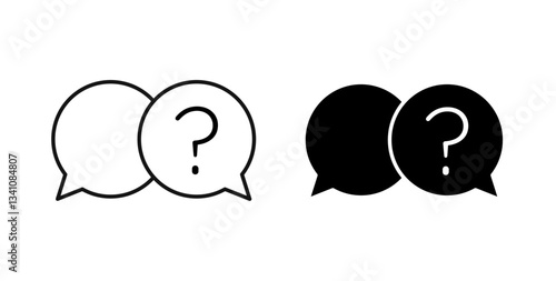 Comment question icons set for website design