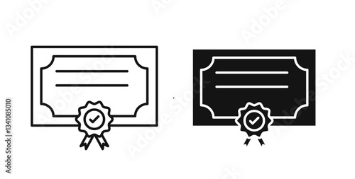 Diploma icons on white background for web