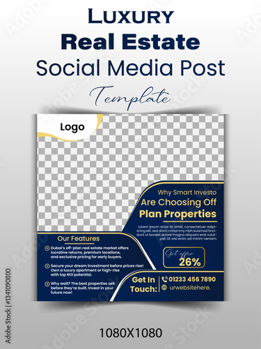 Creative real estate social media post