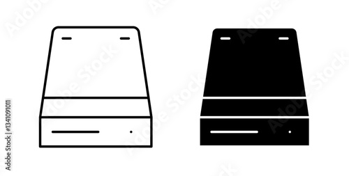 Hard Disk icons set for website design
