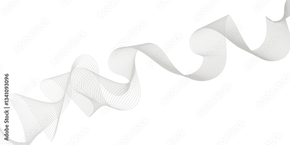 Abstract white background on gray wavy lines and geometric design and twisted curve lines background. wave with lines created using blend tool. digital frequency track equalizer. Abstract white background on gray wavy lines and geometric design and twisted curve lines background. wave with lines created using blend tool. digital frequency track equalizer.