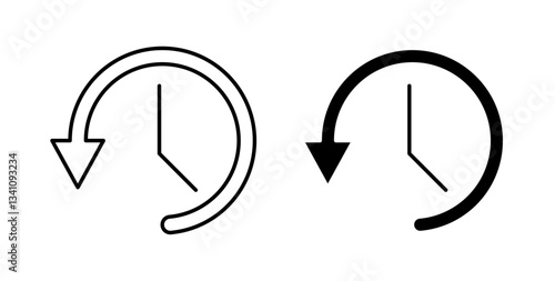 Past time icons set for website design