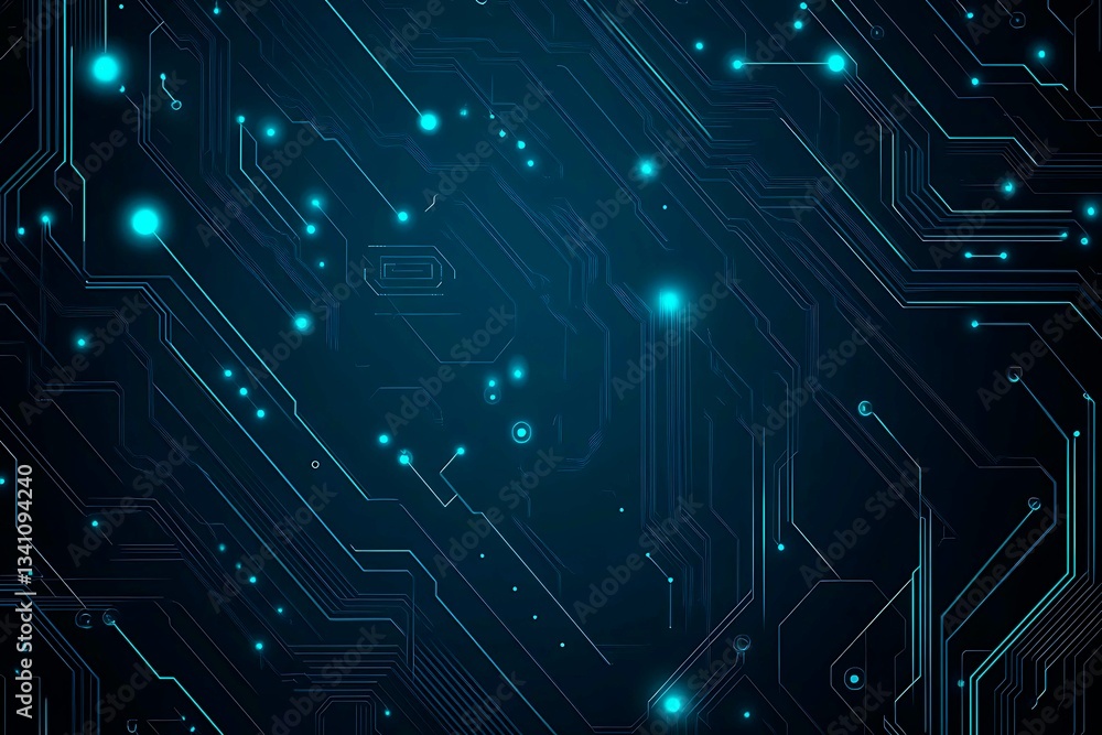 Abstract close-up of a glowing blue digital circuit board, showcasing intricate connections and technological design on a black background.
Abstract close-up of a glowing blue digital circuit board, showcasing intricate connections and technological design on a black background.