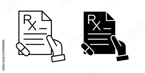 RX icons set for website design
