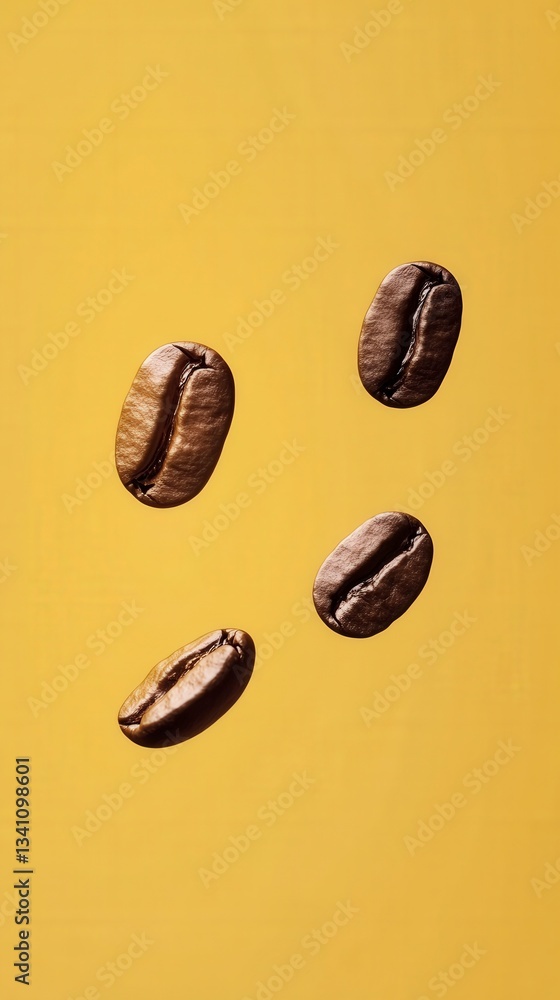 coffee beans on white background coffee beans on white background