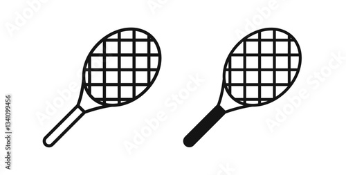 Racquet icons vectors graphic designs