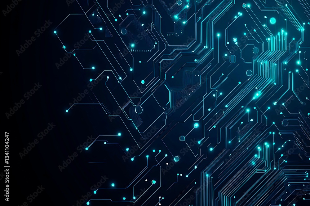 Abstract close-up of a glowing blue digital circuit board, showcasing intricate connections and technological design on a black background.
Abstract close-up of a glowing blue digital circuit board, showcasing intricate connections and technological design on a black background.