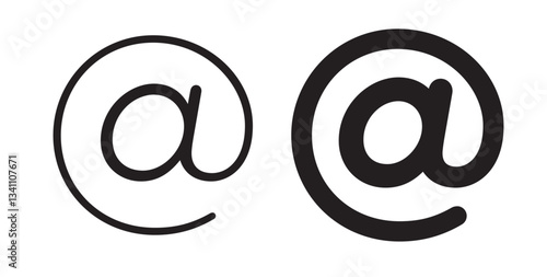 At icons on white background for web