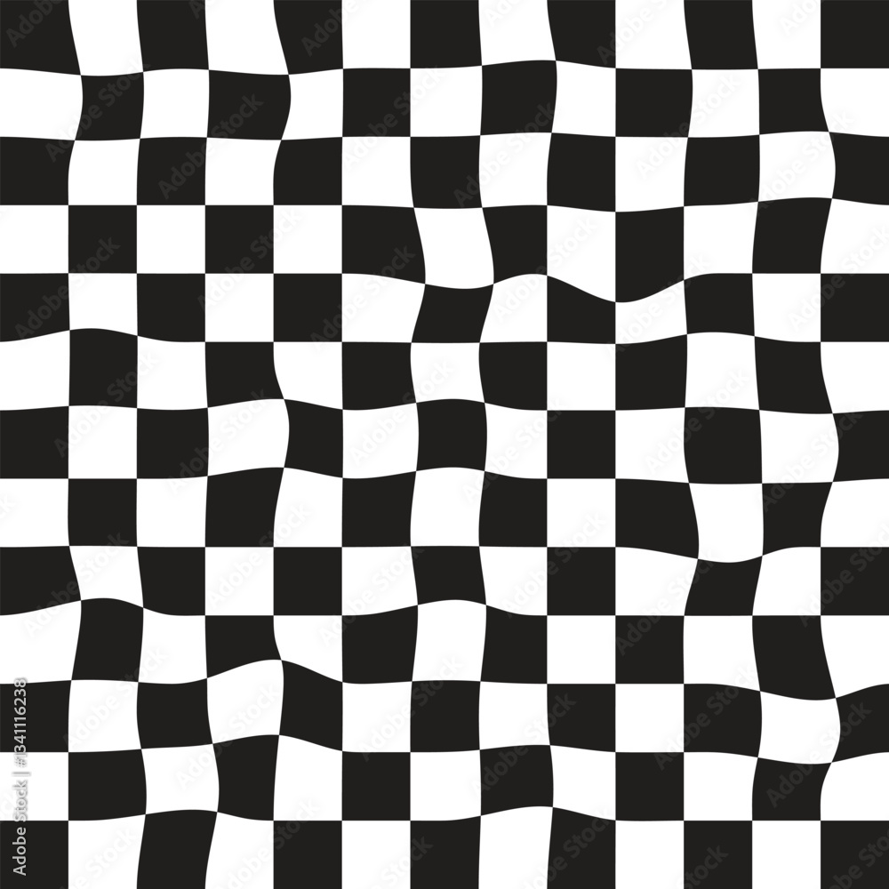 Fototapeta premium Black and white chess type square pattern. in black and white checkered flag