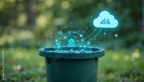 Innovative waste management solutions smart trash can technology in urban environments digital transformation eco-friendly initiatives