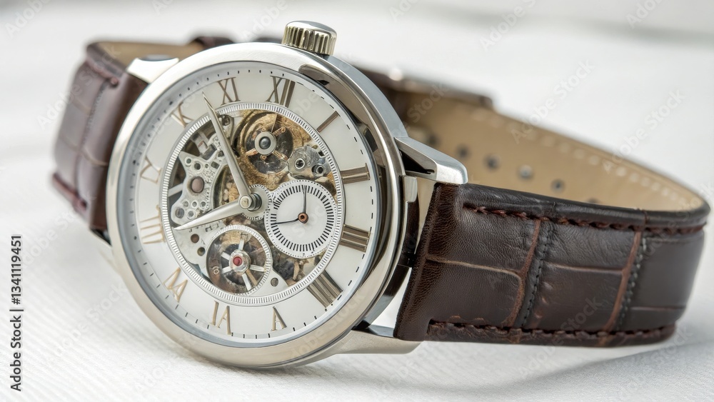 Automatic Skeleton Watch with Leather Strap Automatic Skeleton Watch with Leather Strap
