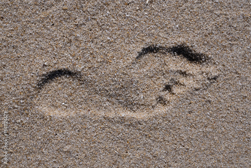 Fussabdruck im Sand