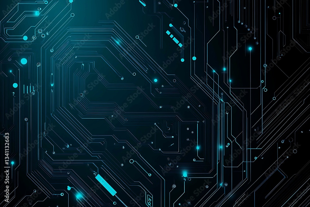 Abstract close-up of a glowing blue digital circuit board, showcasing intricate connections and technological design on a black background.
Abstract close-up of a glowing blue digital circuit board, showcasing intricate connections and technological design on a black background.