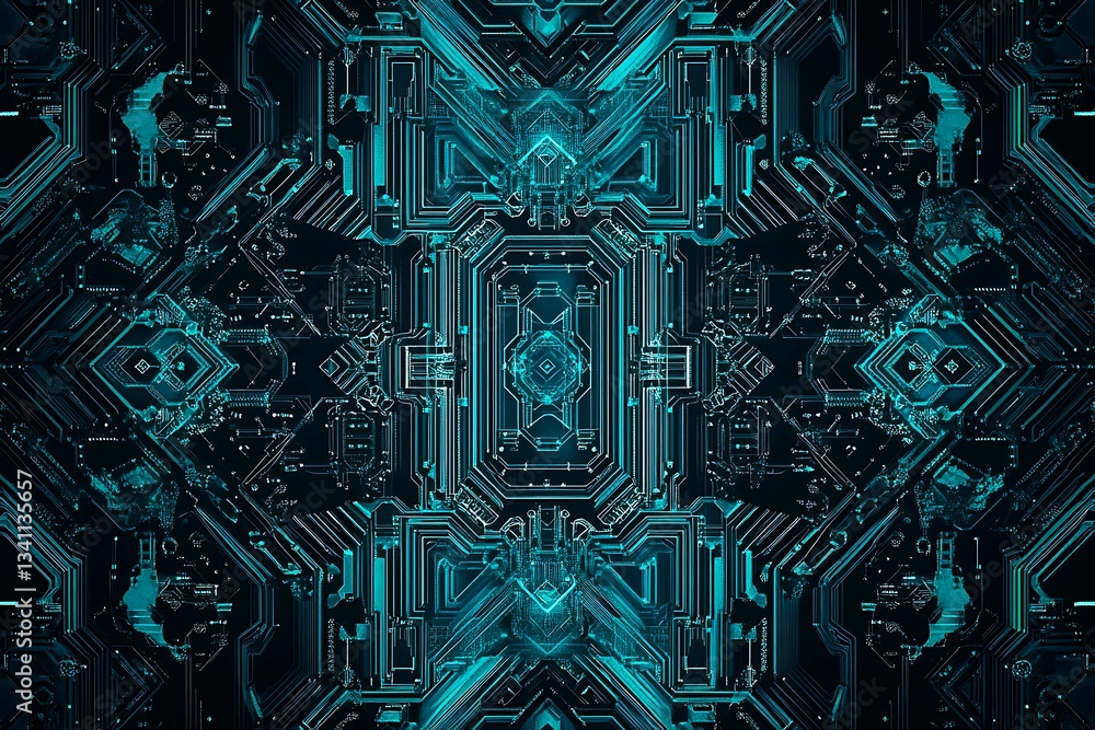 Abstract close-up of a glowing blue digital circuit board, showcasing intricate connections and technological design on a black background.
Abstract close-up of a glowing blue digital circuit board, showcasing intricate connections and technological design on a black background.