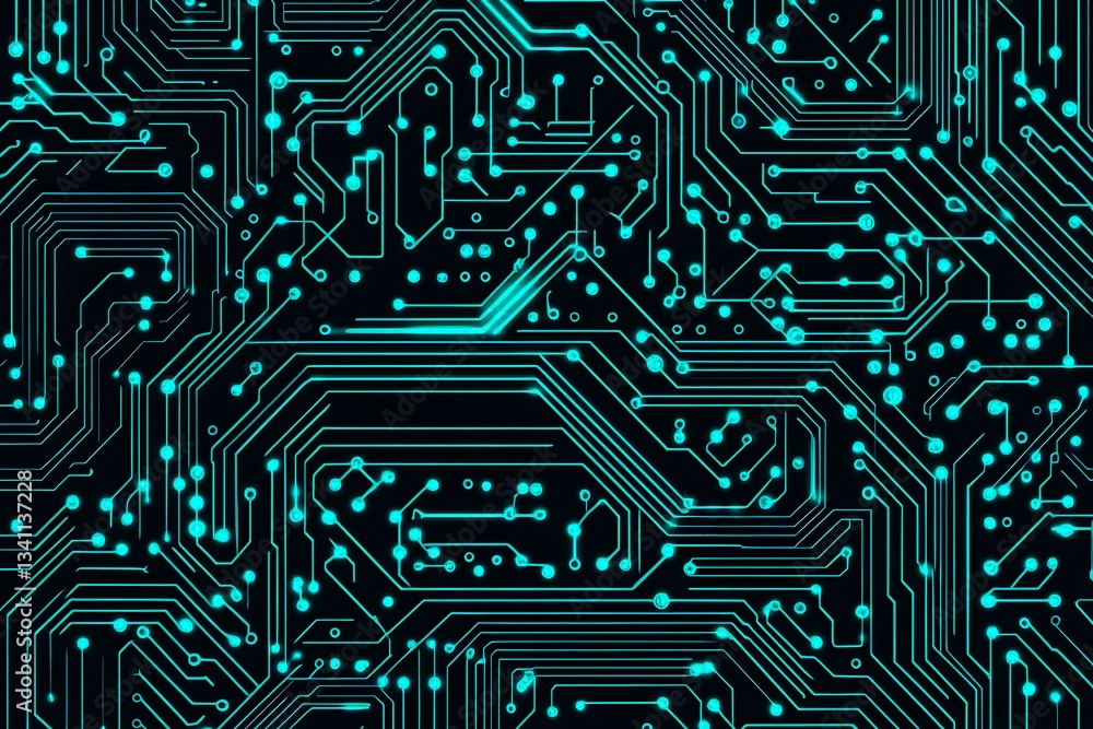 Abstract close-up of a glowing blue digital circuit board, showcasing intricate connections and technological design on a black background.
Abstract close-up of a glowing blue digital circuit board, showcasing intricate connections and technological design on a black background.