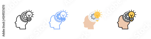 Skill Development Multistyle Icon Sheet