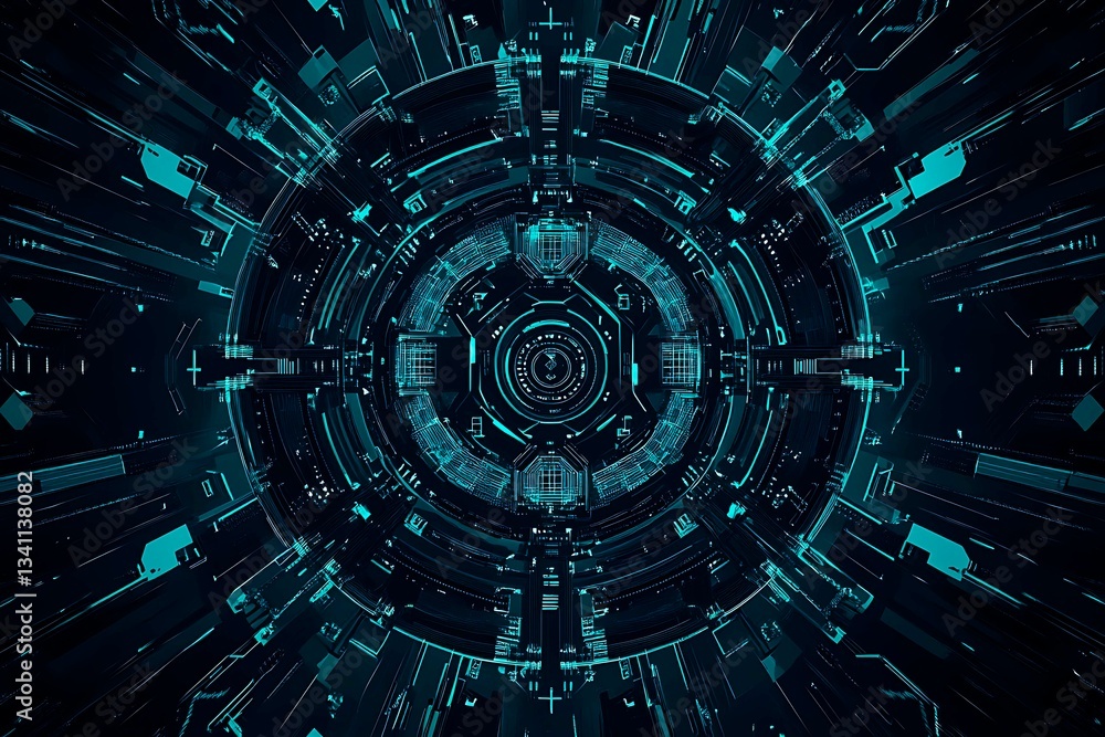 Abstract close-up of a glowing blue digital circuit board, showcasing intricate connections and technological design on a black background.
Abstract close-up of a glowing blue digital circuit board, showcasing intricate connections and technological design on a black background.