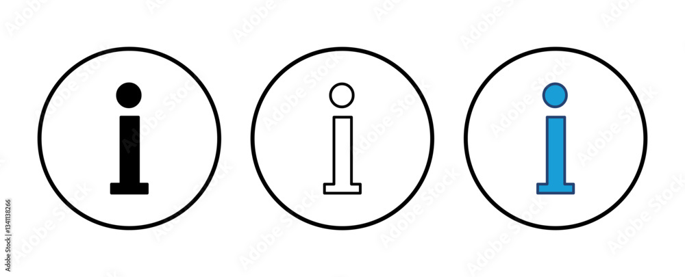 Fotografie Info sign icon vector. about us icon vector. Faq icon