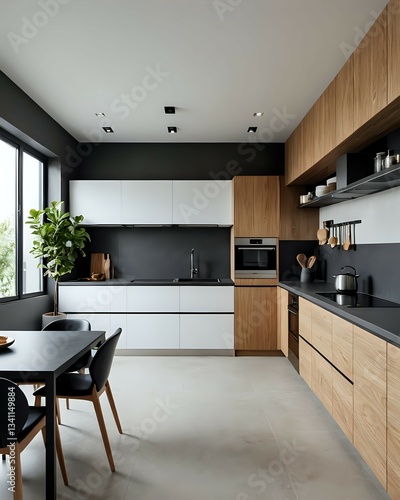 modern kitchen interior