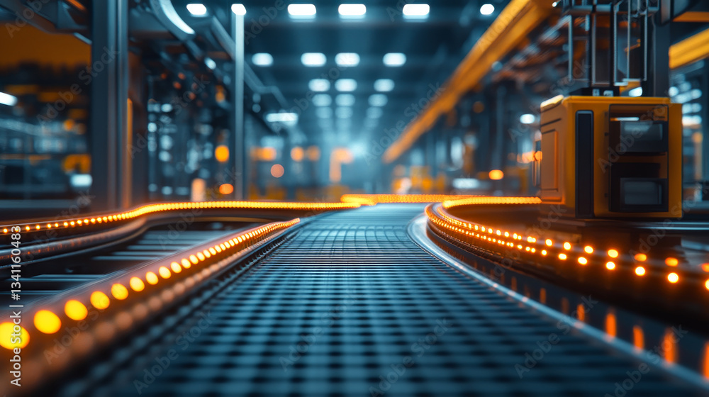 Advanced automation technology enhances production efficiency in modern industrial setting