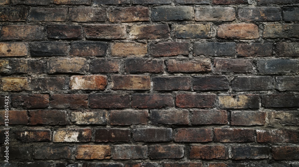 Obraz premium Old brick wall, textured surface. Generative AI